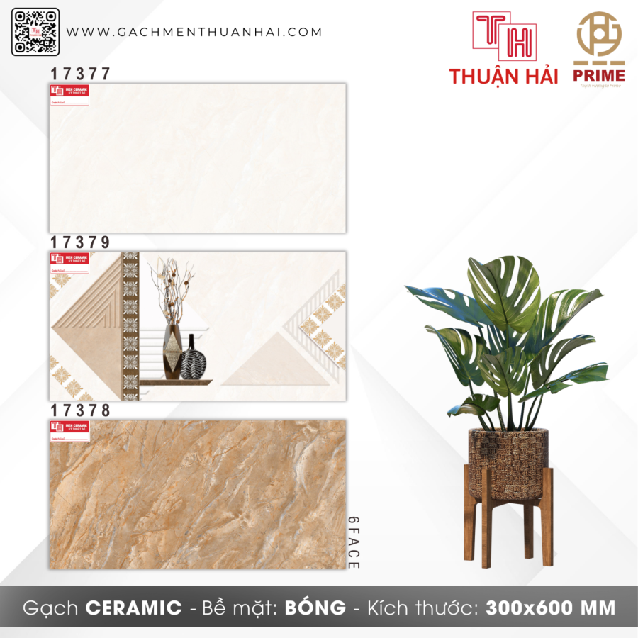 GẠCH ỐP TƯỜNG 30x60 PRIME 17377 - 17379 - 17378