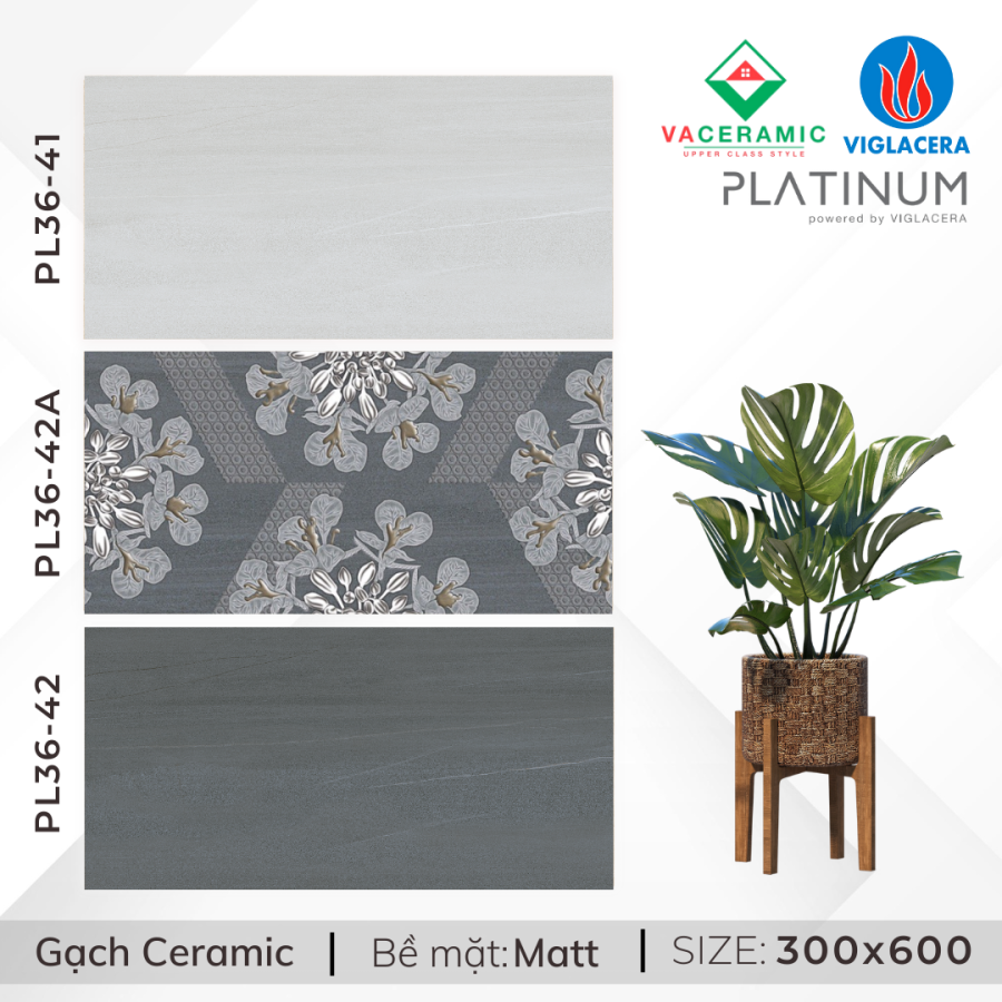 GẠCH ỐP TƯỜNG 30x60 VIGLACERA PL36-41-42A-42