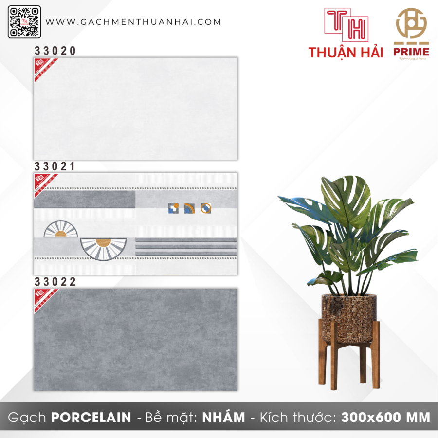 GẠCH ỐP TƯỜNG 30x60 PRIME 33020 - 33021 - 33022