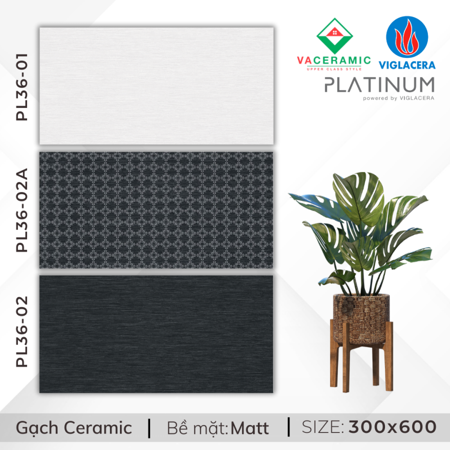 GẠCH ỐP TƯỜNG 30x60 VIGLACERA PL36-01-02A-02