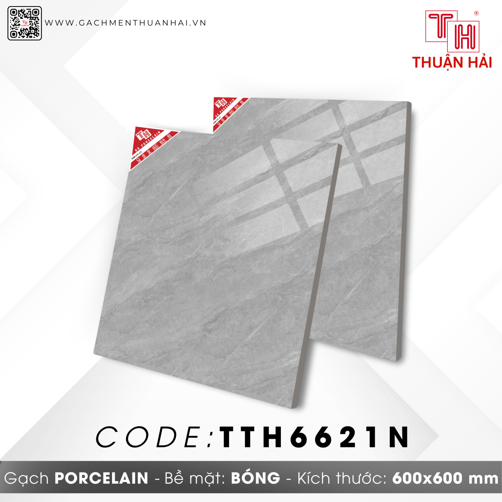 GẠCH LÁT NỀN 60x60 HÀ THANH 6621N