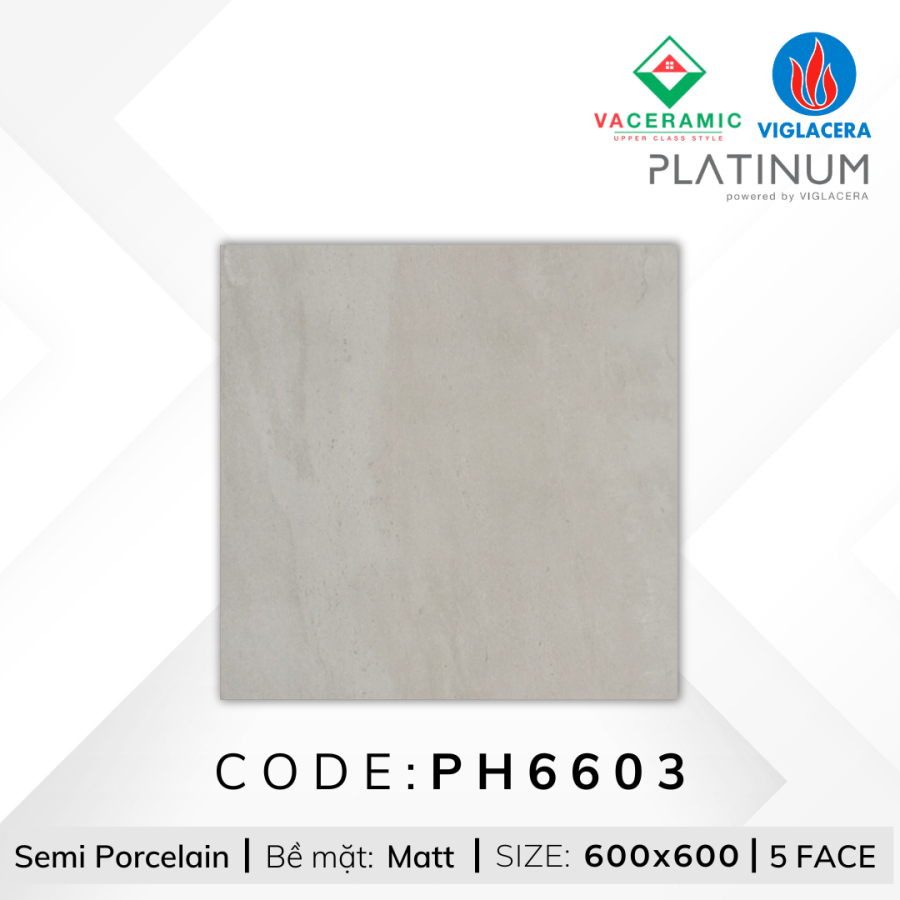 GẠCH LÁT NỀN 60x60 VIGLACERA PH6603