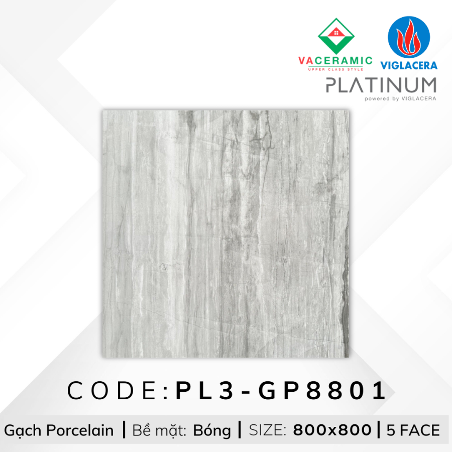 GẠCH LÁT NỀN 80x80 VIGLACERA PL3-GP8801