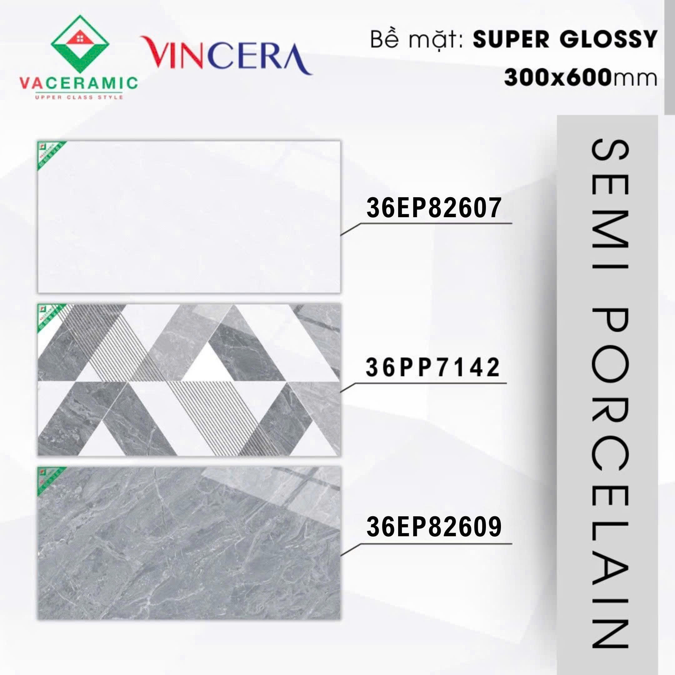 GẠCH ỐP TƯỜNG 30x60 VINCERA 82607 - 7142 - 82609