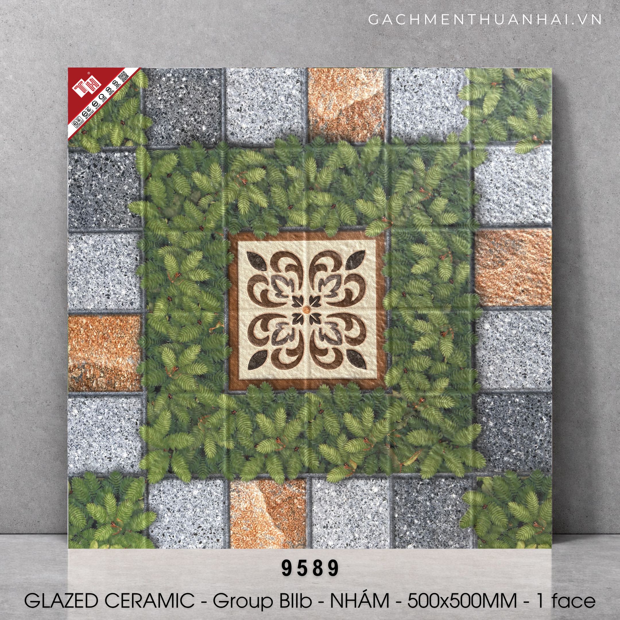 GẠCH SÂN VƯỜN 50x50 PRIME 9589