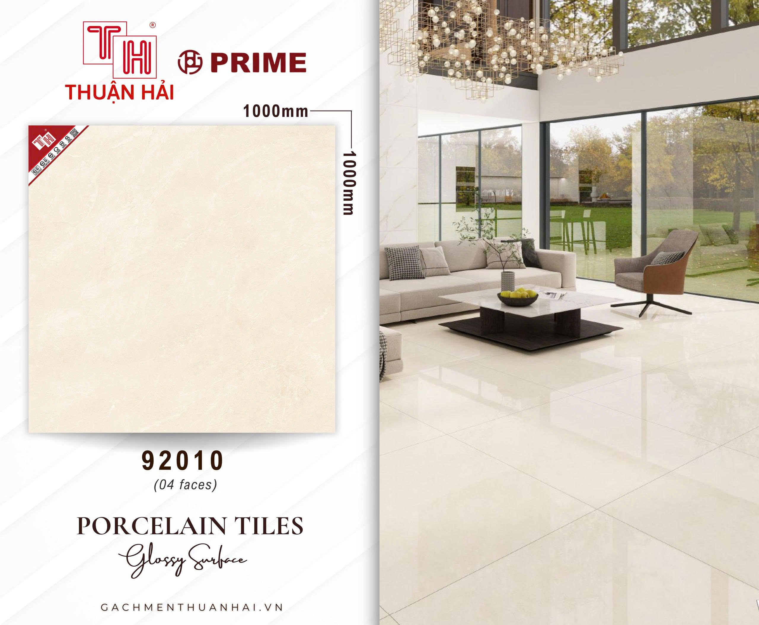 GẠCH LÁT NỀN 100X100 PRIME 92010